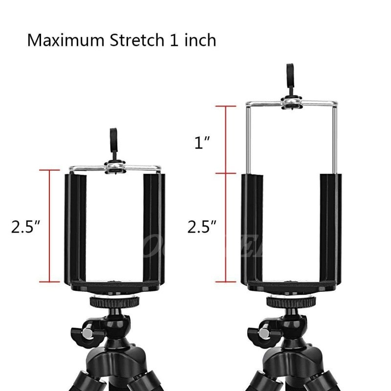 COOLJIER Spugna Flessibile polpo mini Treppiede con Bluetooth Scatto Remoto per iPhone mini Treppiedi di Macchina Fotografica Del Supporto Del Telefono del basamento della clip