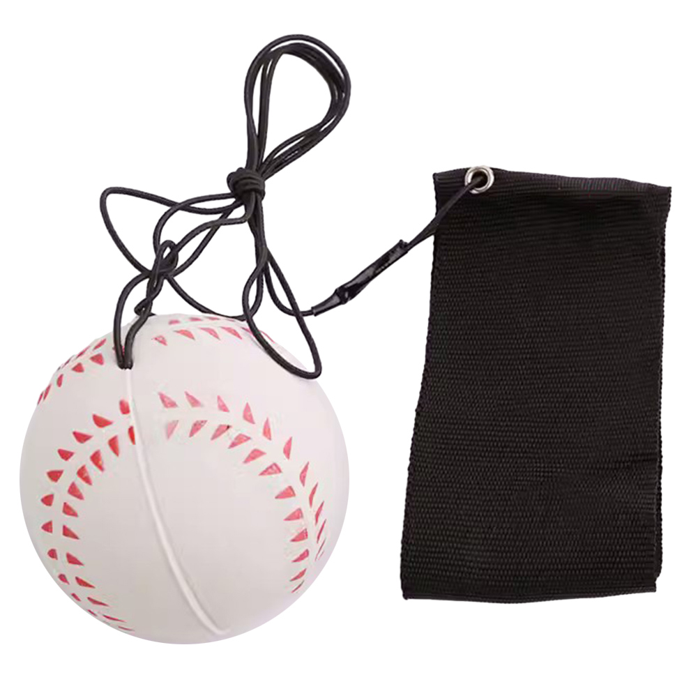 Elastische Terugkeer Spons Bal Nylon String Game Oefeningen Rubberen Hand Bal Kinderen Speelgoed Vinger Band Bal Outdoor E: Blauw