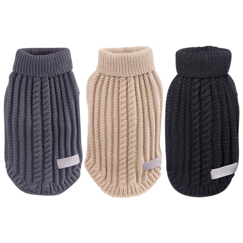 Hoge Kraag Wollen Truien Trui Hond Kleding Jas Stro-Touw Hond Trui Knit Kleding Huisdier Winter Wollen Trui