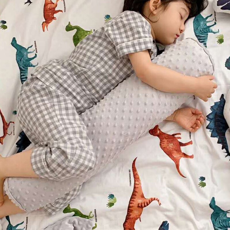 Kofangere baby putte pude nyfødt omkring pude bomuld tremmeseng krybbe fløjl puder sengetøj tilbehør bxx 044: Bxx 044d-14 x 65cm