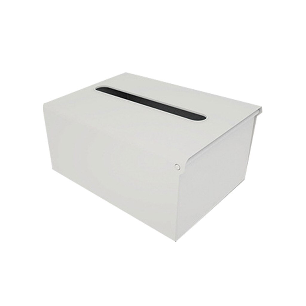 Kitchen Tissue Box Wall-mounted Paper Towel Holder Kitchen Paper Storage Box Plastic Napkin Dispenser Toilet Papers Holder: Gray 