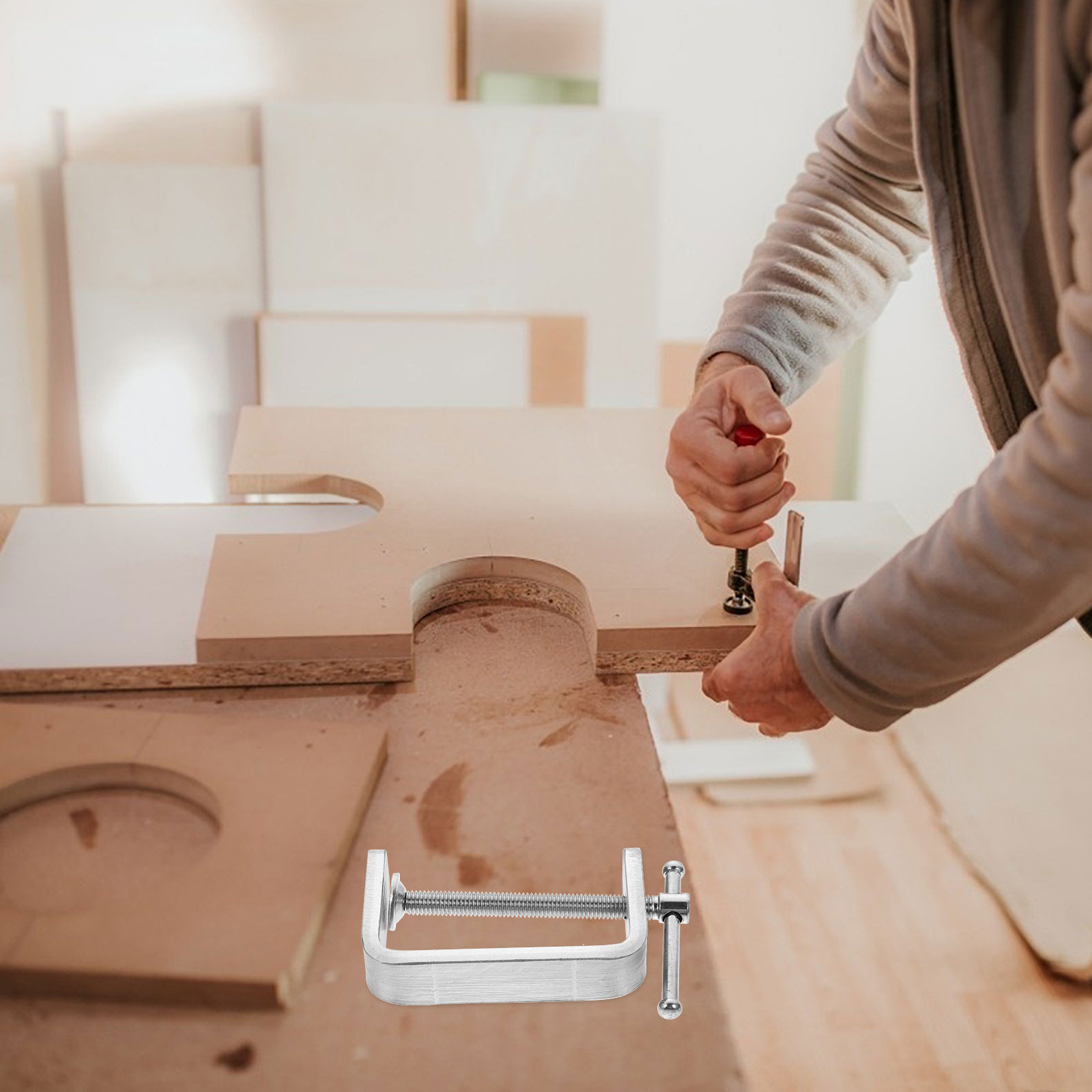 1Pc Stainless Steel G Clamp Durable Tiger Clamp Useful Wood Working Tool