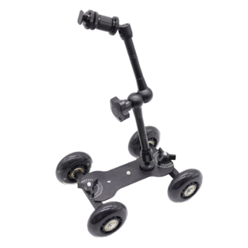 Macchina Fotografica di sport Fotografia sbarra auto A quattro Ruote Nero ultra-Silenzioso desktop mini Macchina Fotografica riflesso carrello: Default Title