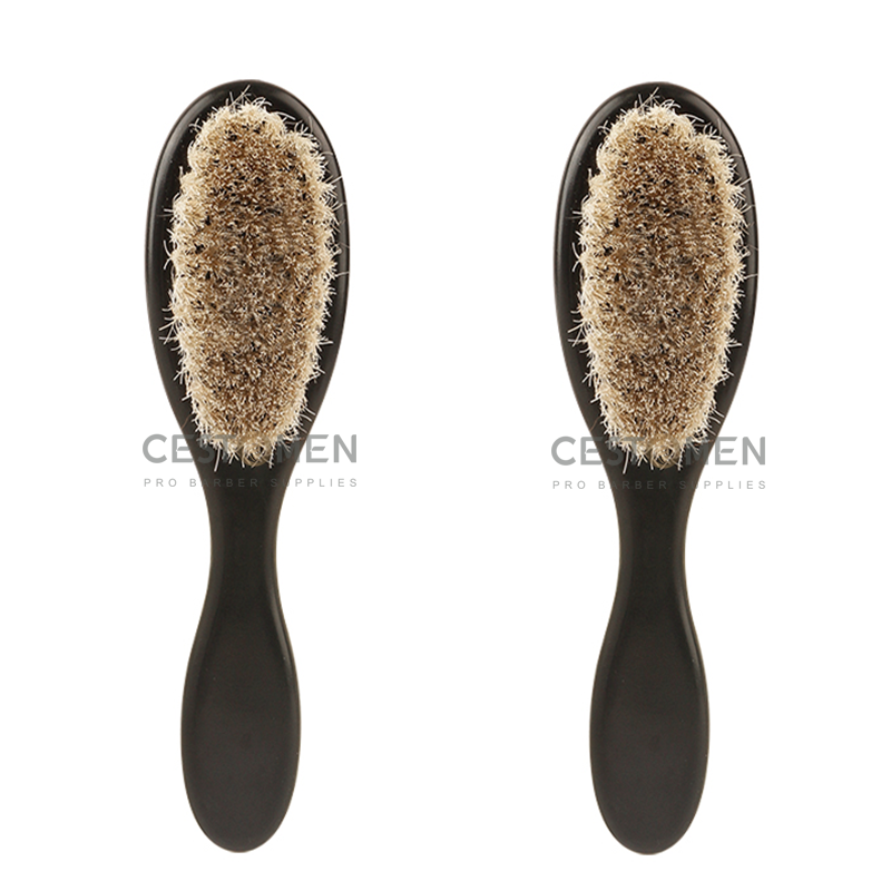 cepillo de afeitar para peluquero, cepillo para quitar el cuello, cepillos de pelo de caballo, herramientas de estilismo para limpieza de salón de bigote facial
