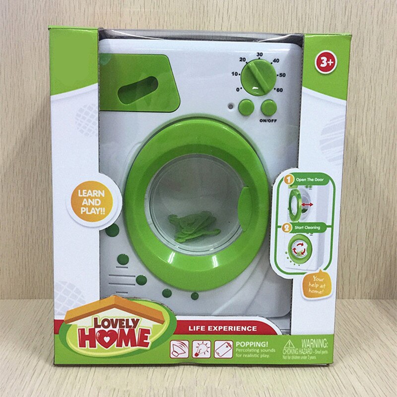 Children Simulation Washing machine Toy Pretend Play Household appliances Electric toy Develop Housework Interest Girl Toys