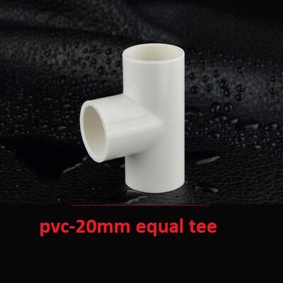 20mm/25mm Pvc Pipe Parts Straight Equal Elbow Tee Coupling Connectors 1/2" Or 3/4" Female Male To 20mm Reducing Tee Joint: White