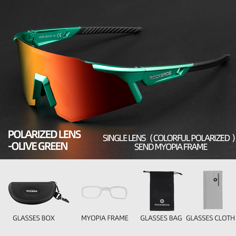 ROCKBROS Cycling Glasses UV400 Protection Bike Sunglasses Photochromic Polarised Lens Eyewear Goggles MTB Road Bicycle Glasses: DEEP BLUE