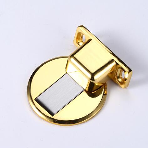 Butée de porte magnétique, butée de porte magnétique cachée, alliage de zinc, butée de porte auto-adhésive et perforée pour montage au sol,самозажимной: Rose