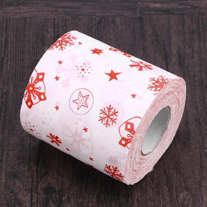 rollo de papel higiénico para baño en casa rollo de papel higiénico de rollo de papel Feliz Navidad para mesa sala de estar Baño