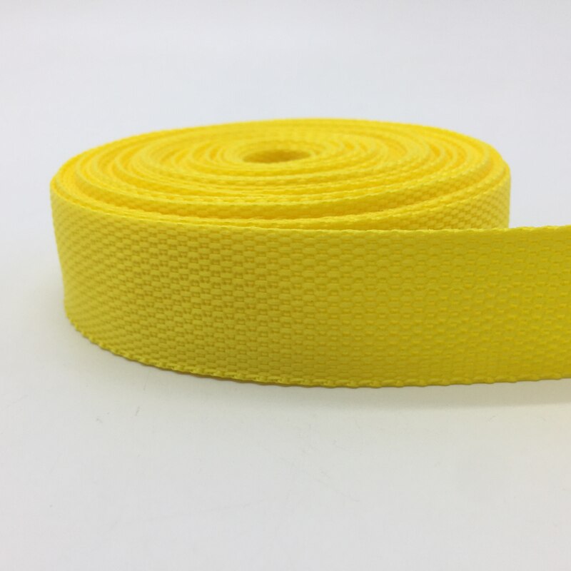 10 Yards 30Mm Canvas Lint Heuptas Singels Nylon Lint Knapzak Strapping Naaien Tas Riem Accessoires: Yellow