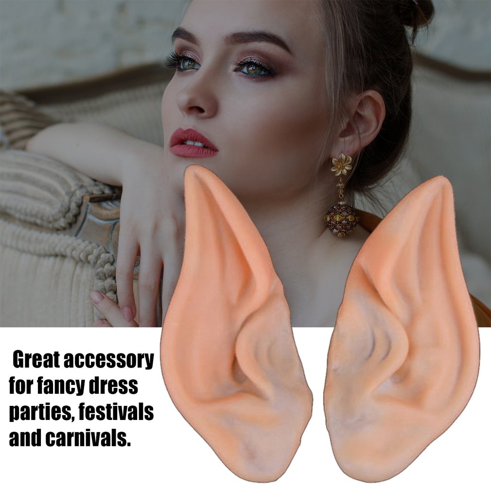 Chic elf fe vulkan alien cosplay larp halloween kostume øre tip