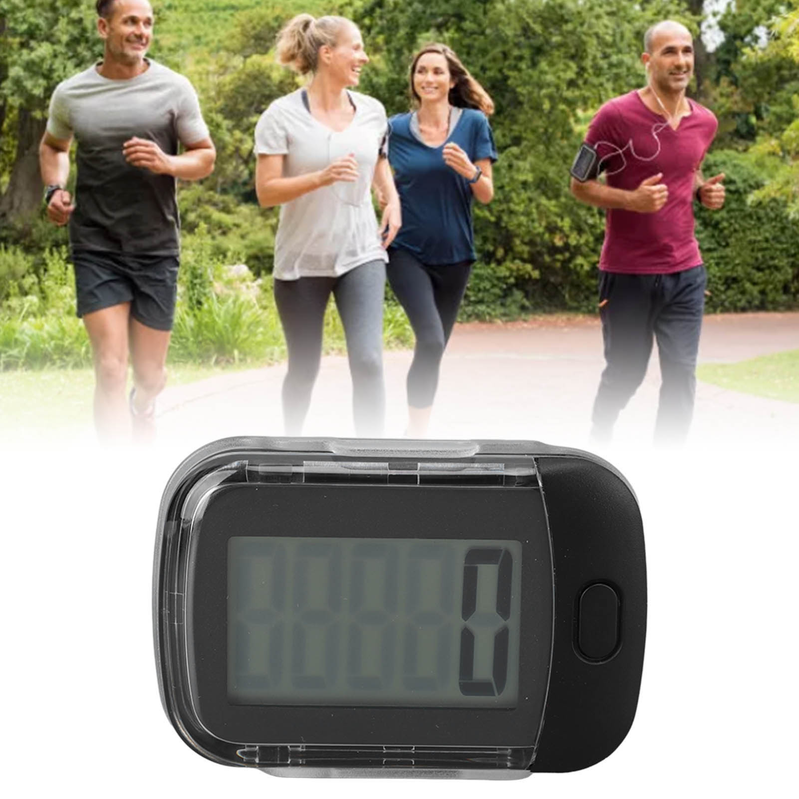 Compteur de pas Simple podomètre 3D de marche avec lanière à Clip capteur précis de 360 degrés Correction d'erreur de 10 étapes podomètre 3D