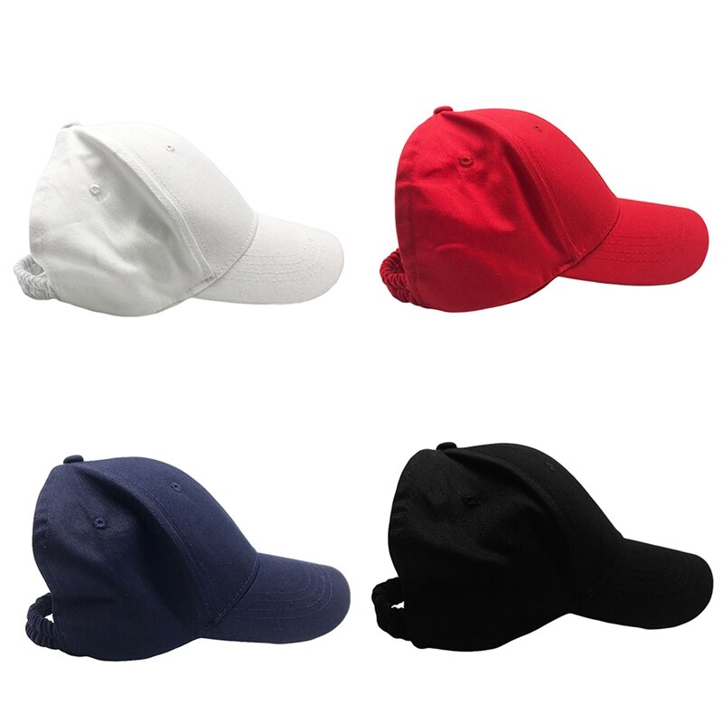 Sun hat summer women's leisure sunshade caps cotton sunscreen sun pony cap beach tennis cap 4 colors