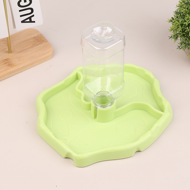 Voerbak voor reptielen, automatische waterbak, voerbak voor schildpadden, kleine voerbak voor reptielen en amfibieën, verwijderbare voerbak voor huisdieren.