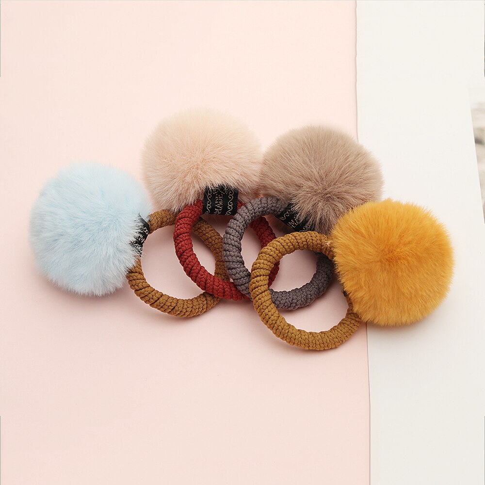 10 pz/lotto Palla di Pelo Legami Elastici Delle Ragazze coda di cavallo titolare Bambini Elastico Dei Capelli Corda Dei Capelli impostato Accessori per La Bella Ragazza delle donne