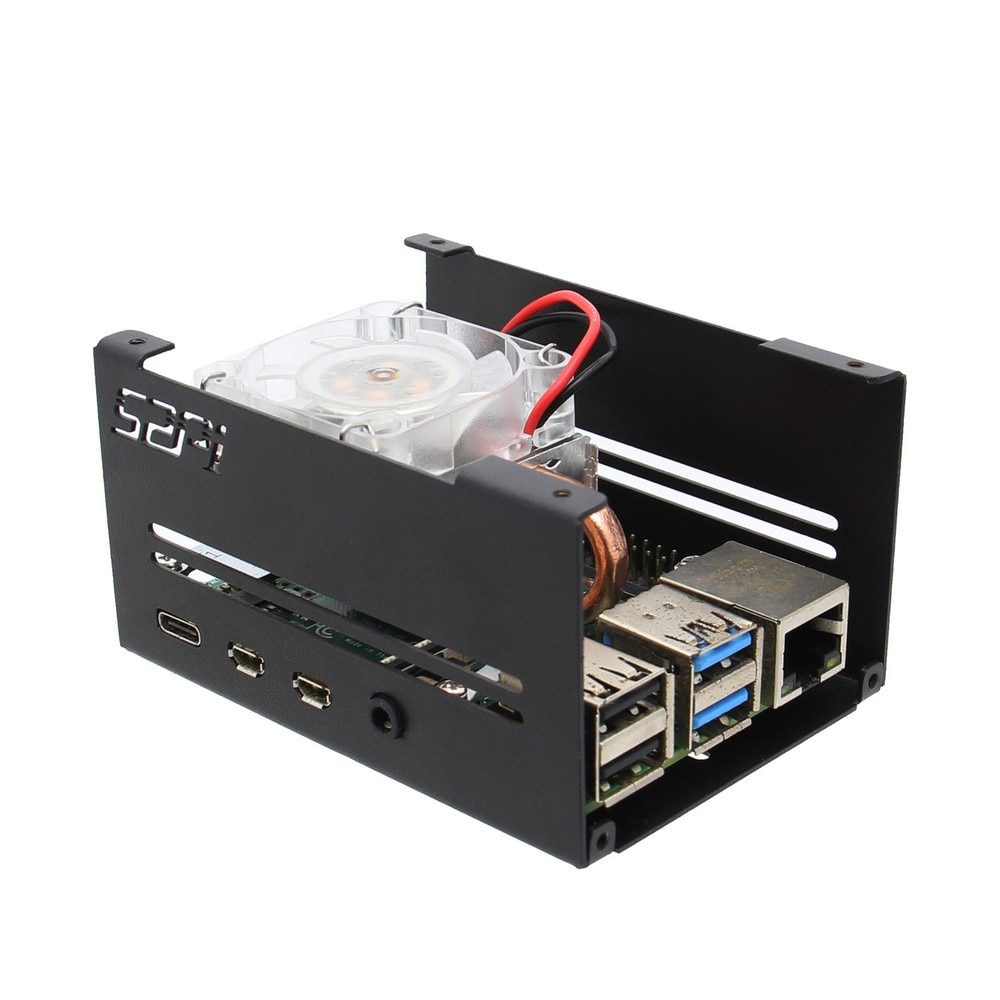 Raspberry Pi Low-profile CPU Cooler ICE Tower Cooler with Metal Case for Raspberry Pi 4B
