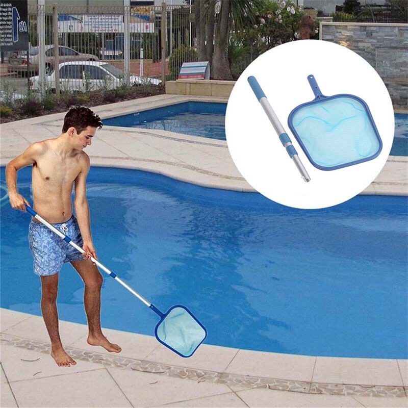 Swimming Pool Water Garbage Fish Pond Skimmer Net Cleaning Leaf Skimmer Mesh Frame Net for Cleaning Swimming Pool/salvaging Pool