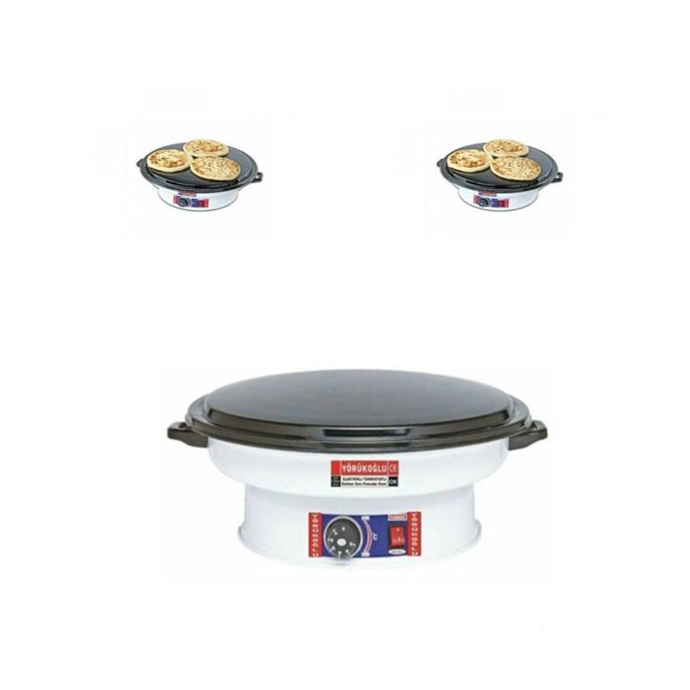 Electric (Thermostat) Enamel Coated Bread (Katmer) Heating and Making Sheet