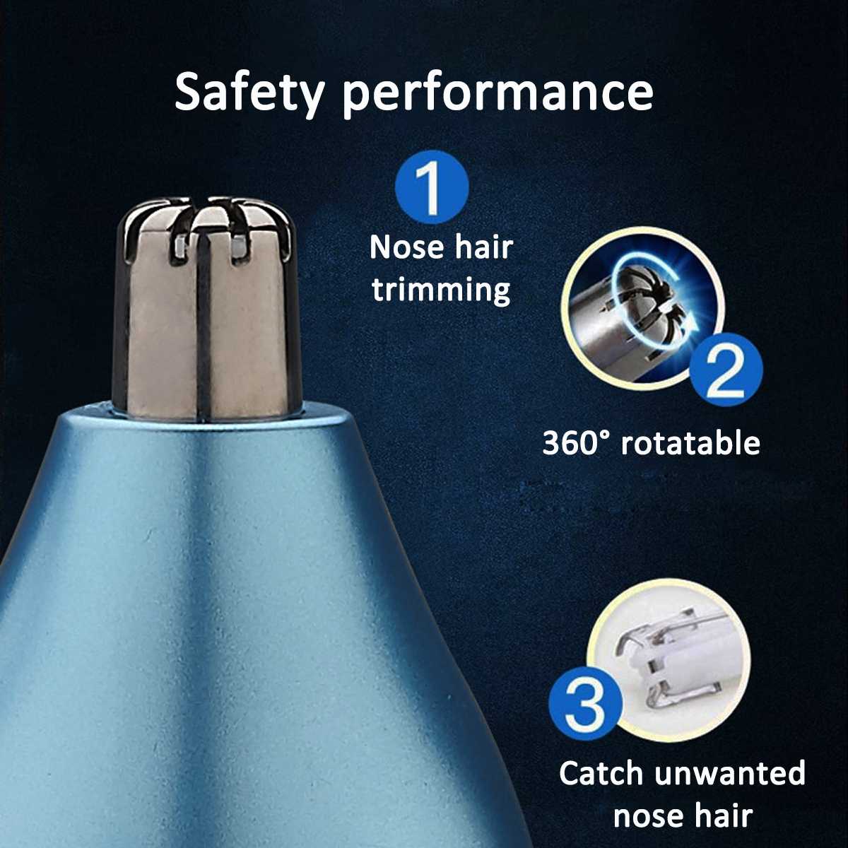 4-In-1 Oplaadbare Tondeuse Elektrische Tondeuse Neus Haar Snijmachine Met Draaibare Kop Man Vrouw razor Remover Kit