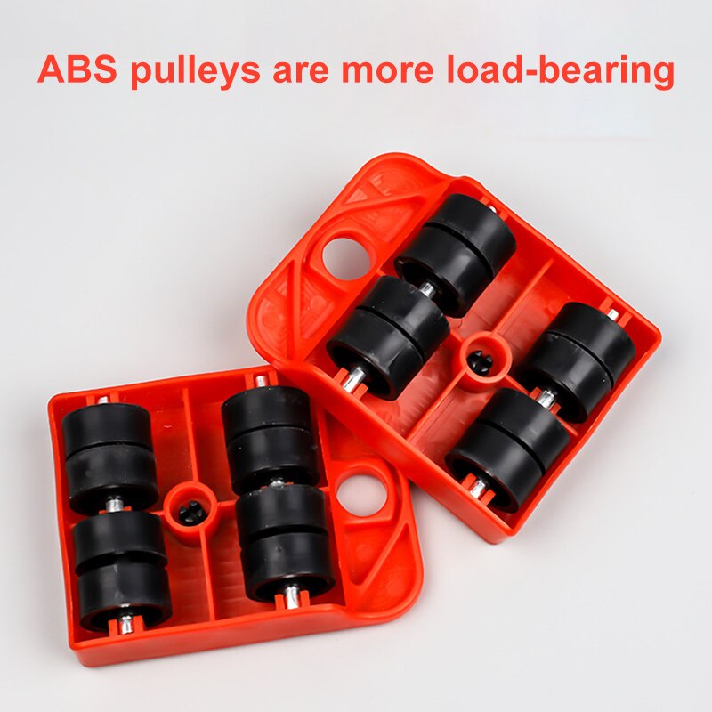 Heavy Furniture Roller Move Tools Multifunctional Heavy Object Moving Pulley Easy to Operate Material Handling Tools LXY9