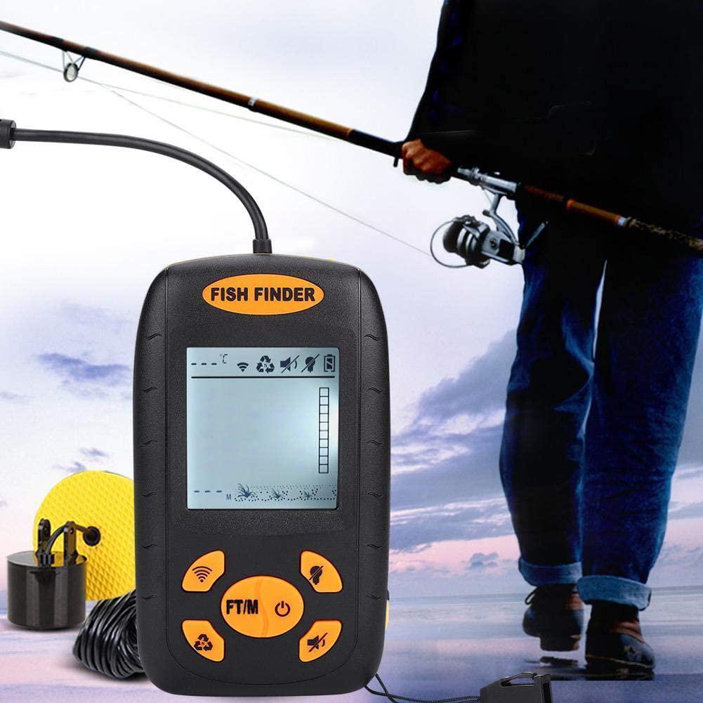 Lcd Portable Sonar Sensor Fish Finder Fishfinder Alarm Transducer Finder Display With Echo Fishing Deeper Beam Sounder Y8R2