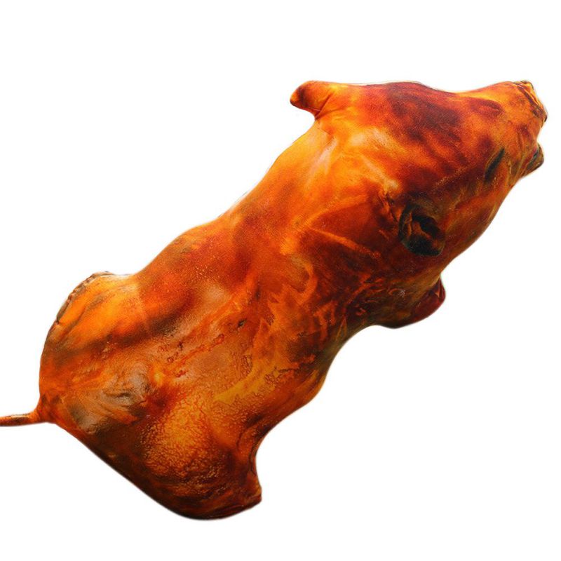 1PC Artificial Food Plush Doll Pillow Funny Fish Chicken Leg Novelty Plush Toy Office Artificial Food Barbecue Pillow: E