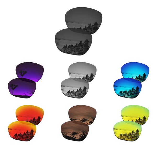 SmartVLT Replacement Lenses Polarized for Oakley Overtime Sunglasses - Multiple Pairs Packed: 7 Colors