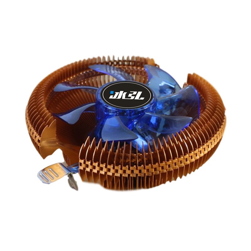 Push-down copper-plated CPU cooler intel775 1150 1151 1155 1156 AMD AMD3 AM4 Multi-platform 90MM CPU cooling fan ultra-quiet: Default Title