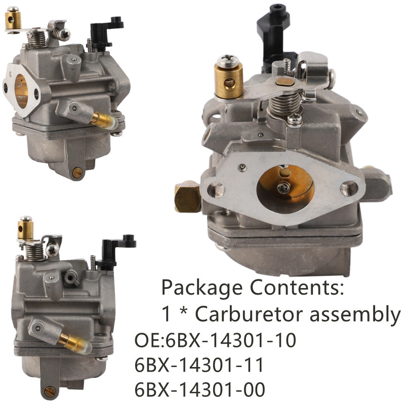 Carburetor Assembly for Yamaha F6 4-stroke 6HP Marine Motor 6BX-14301-10 6BX-14301-11 6BX-14301-00 car accessories