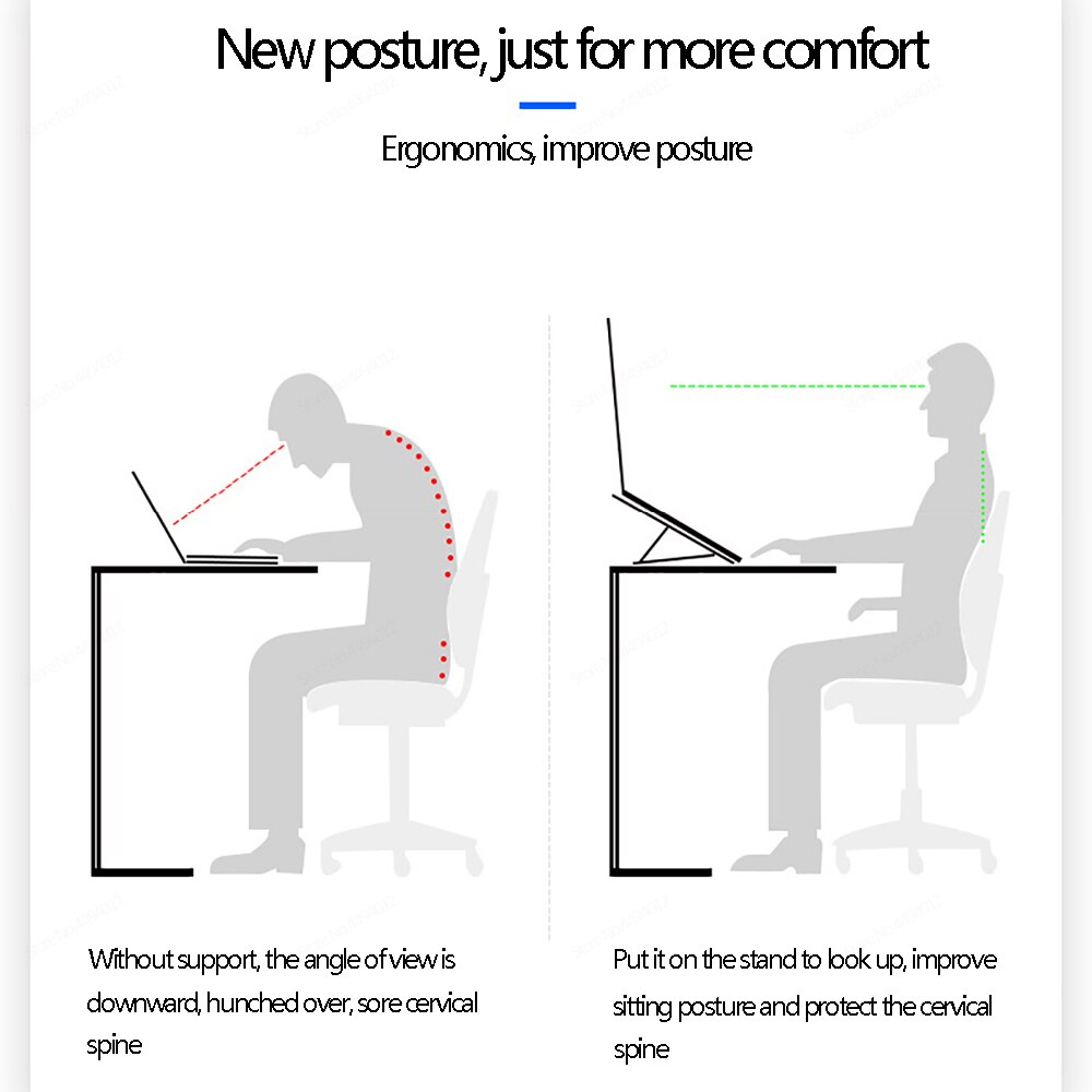 Laptop Holder for MacBook Air Pro 13 Retina Notebook Laptop Stand Bracket Foldable Aluminium Alloy Laptop Holder for PC Notebook