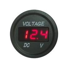 Led Display Waterdicht Motorfiets Voltmeter Gauge Voltage Meter Led Digitale Voltmeter Voor Motorfiets Auto DC 12 V-24 V