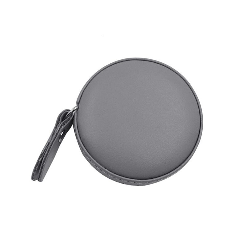 Measuring Tape Portable PU Leather Round Mini Tape Measures Retractable Ruler For Body Waistline Chest Circumference: MULTI
