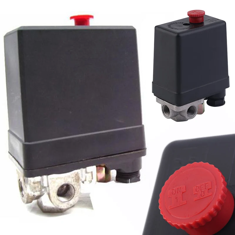 Pressostat de compresseur triphasé 380/400 V, 1 pièce, vanne de commande de pressostat de compresseur d'air robuste