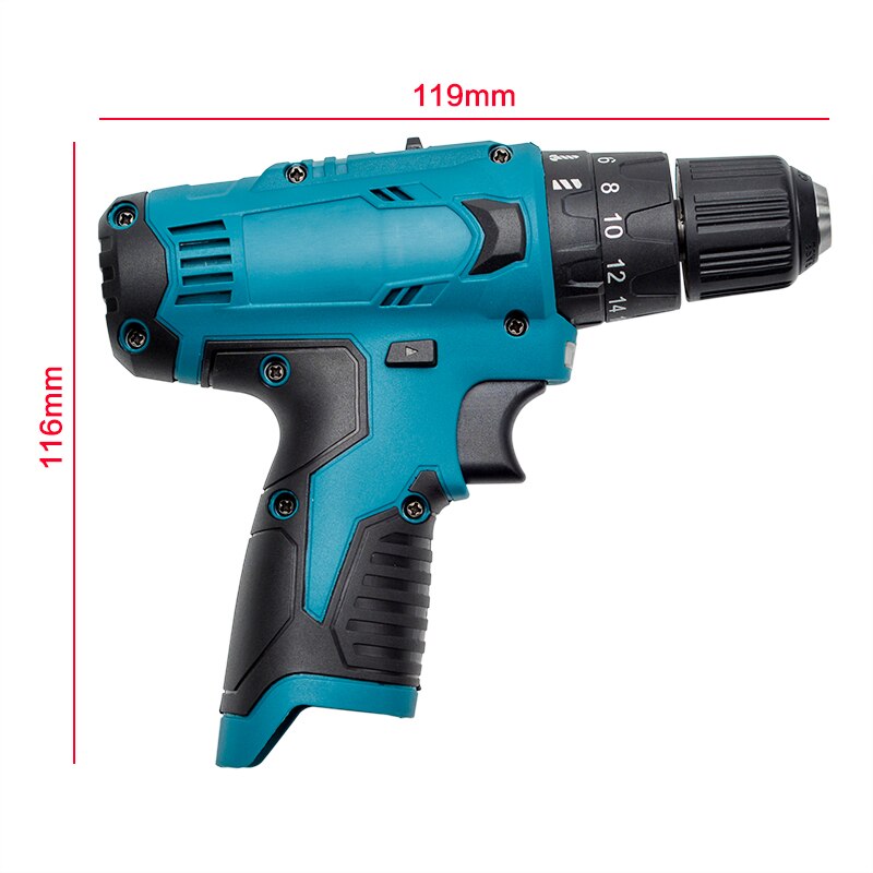 12V 32N.m 10mm Electric Cordless Drill Screwdriver Hole Electrical Screwdriver Hand Wrench Power Tool For Bosch 12V Battery