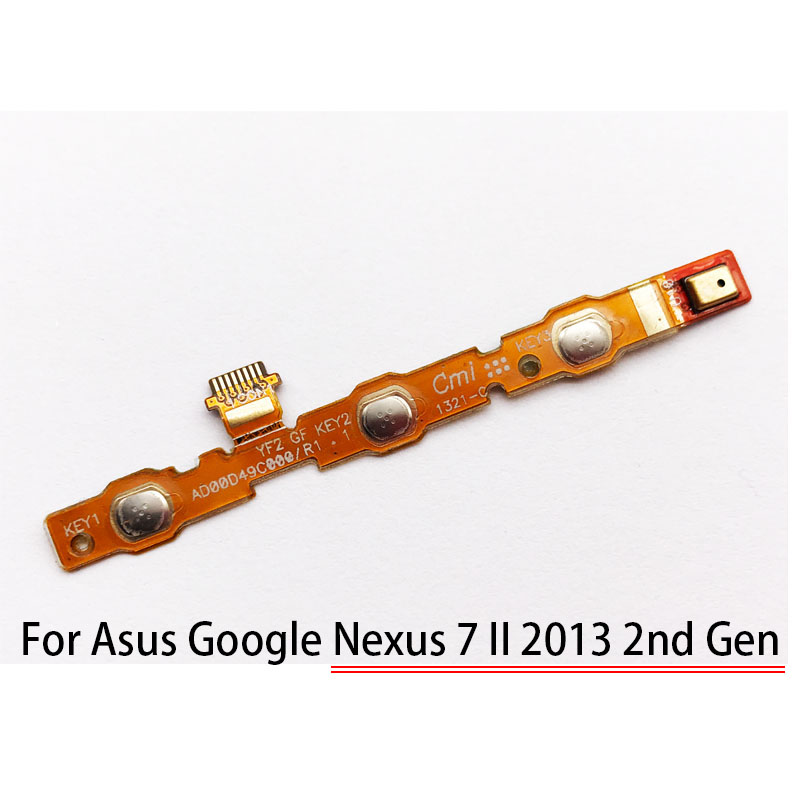 For Asus Google Nexus 7 II 2nd Gen Power Switch on off flex+Side Volume Button key Flex Cable Ribbon