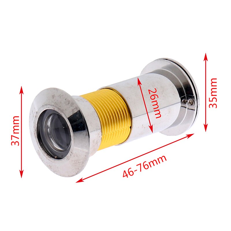 200 grados amplio ángulo de visión mirilla puerta de seguridad los espectadores 16-26mm agujero oculto mirilla ajustable de la Lente de Cristal de las herramientas de Hardware: SV1