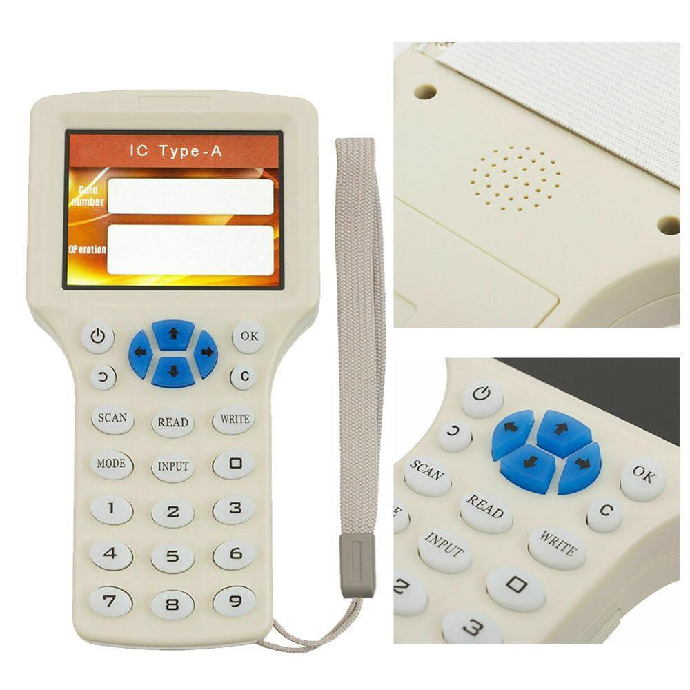Rfid nfc kaart kopieermachine lezer schrijver duplicator engels volledige en programmeur frequentie alles voor ic  id 125 khz kaarten  id 10 frequentie  q4 r 0