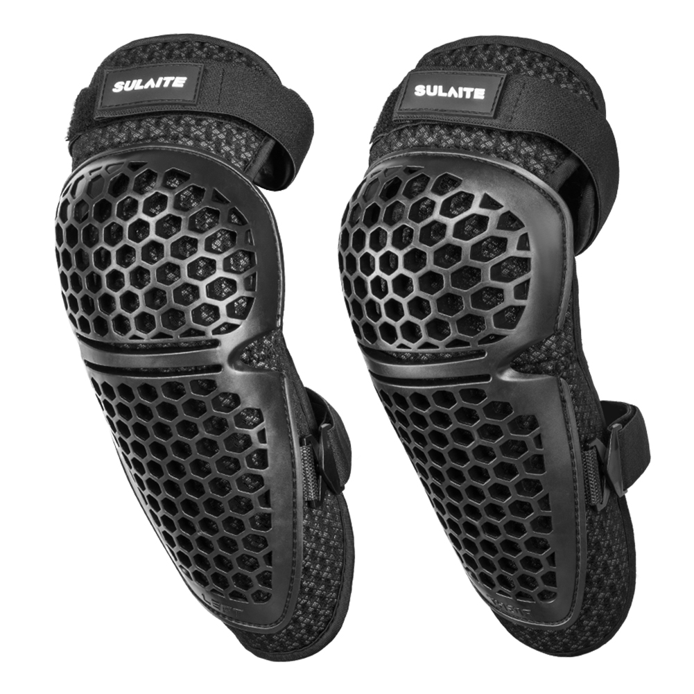 Ginocchiere per moto Ginocchiera da motocross traspirante Protezione per gomito per moto antiurto Protezione per gomito da equitazione per andare in bicicletta: WHITE