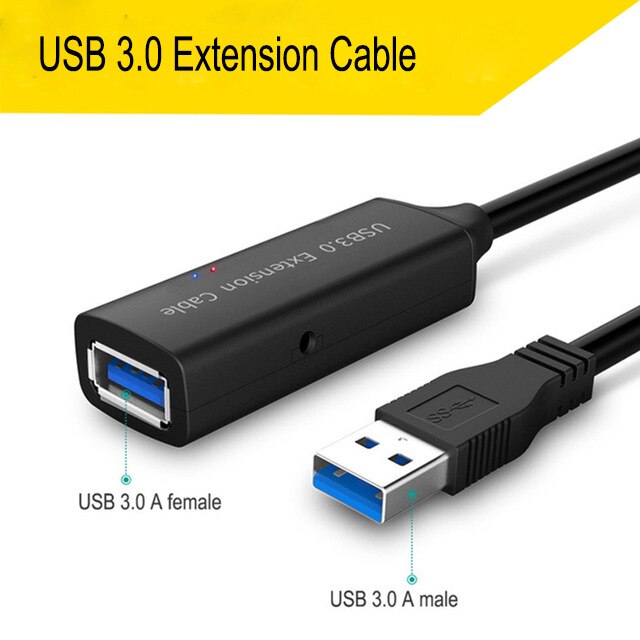 Active SB2.0/USB 3.0 Extension Cable Built-in IC Chipset 10M with amplifier/booster for PC laptp and more