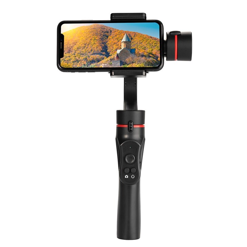 H2 – stabilisateur de caméra à cardan 3 axes portatif, charge USB, enregistrement vidéo, Direction universelle réglable, pour Smartphone, avec support