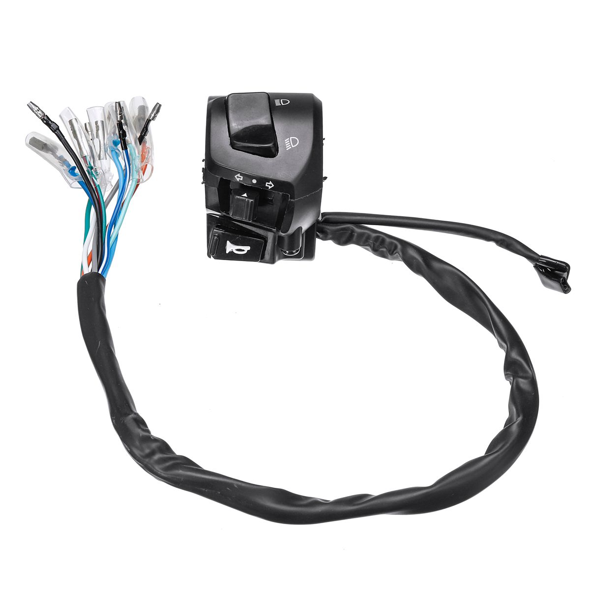Universal- 12V Motorrad 7/8 &quot;Lenker Kontrolle Schalter Horn Blinker Scheinwerfer Elektrische Anfang Schalter Doppel Drossel
