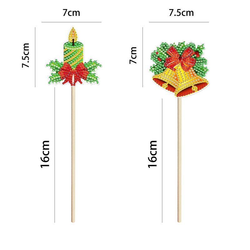 DIY diamond painting potted plant decoration stick sunflower rose flower birthday flower pot decoration: HBJ07