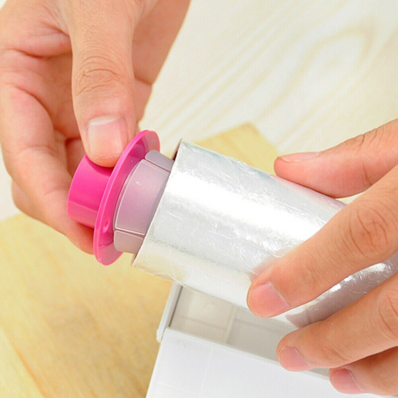 Dispenser Holder Plastic Wrap Cutter Food Wrap Kitchen Food Plastic Wraps Hold 2019ing