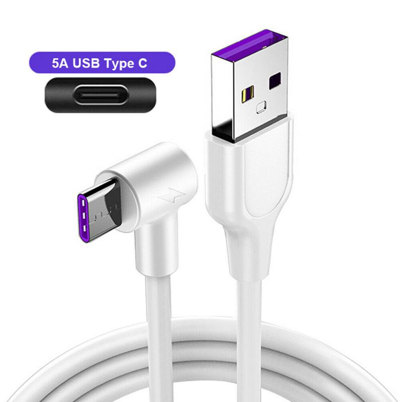 Cable USB 5A de carga rápida tipo C, cargador magnético, Cable Micro USB de carga de datos, Cable de teléfono móvil: white 3m