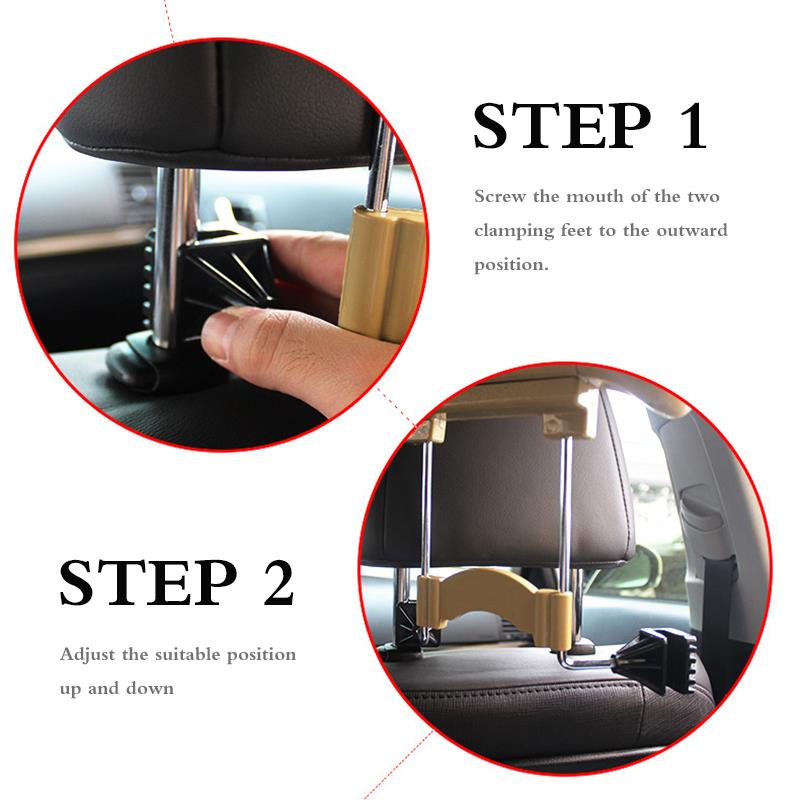 Durable Car Seat Coat Hanger Clothe Suit Holder Space-saving Organizer Auto Interior Accessory Supply Gear