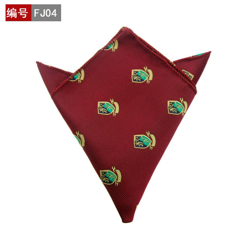 25*25cm polyester lommetørkle herre business dress floral lomme firkantet hankies klassisk rutete lomme håndkle