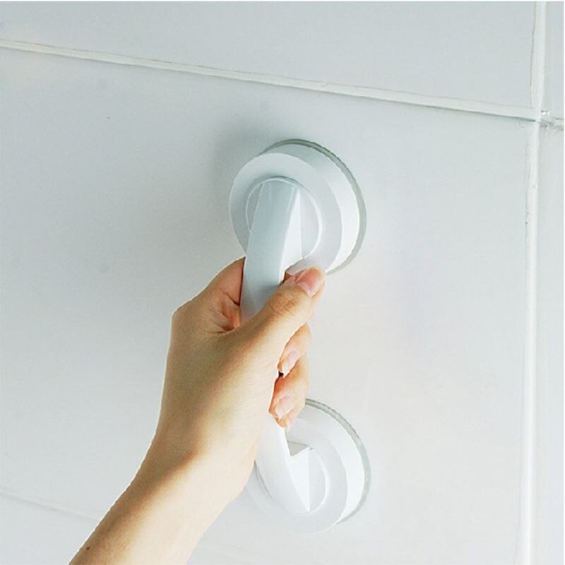 Vacuüm Sucker Zuignap Leuning Badkamer Super Grip Veiligheid Grab Bar Handvat Voor Glazen Deur Badkamer Oudere