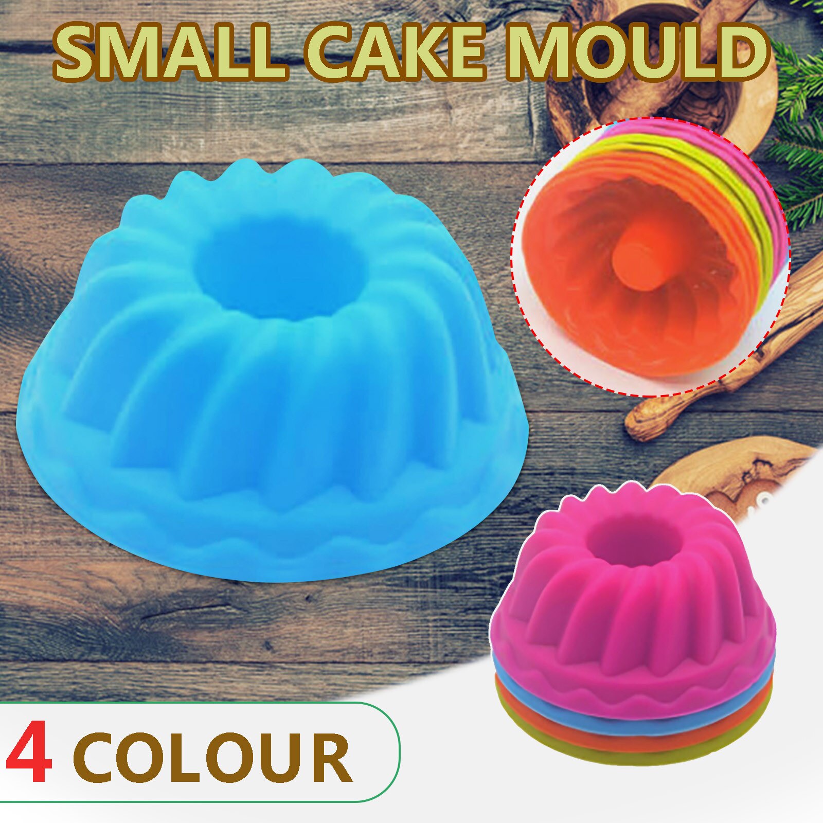 12/24 Stks/partij Kleine Muffin Cupcake Cups Pompoen Cake Cup Ronde Vorm Siliconen Mal Bakken Tools Gebak Cake Decor mallen #40