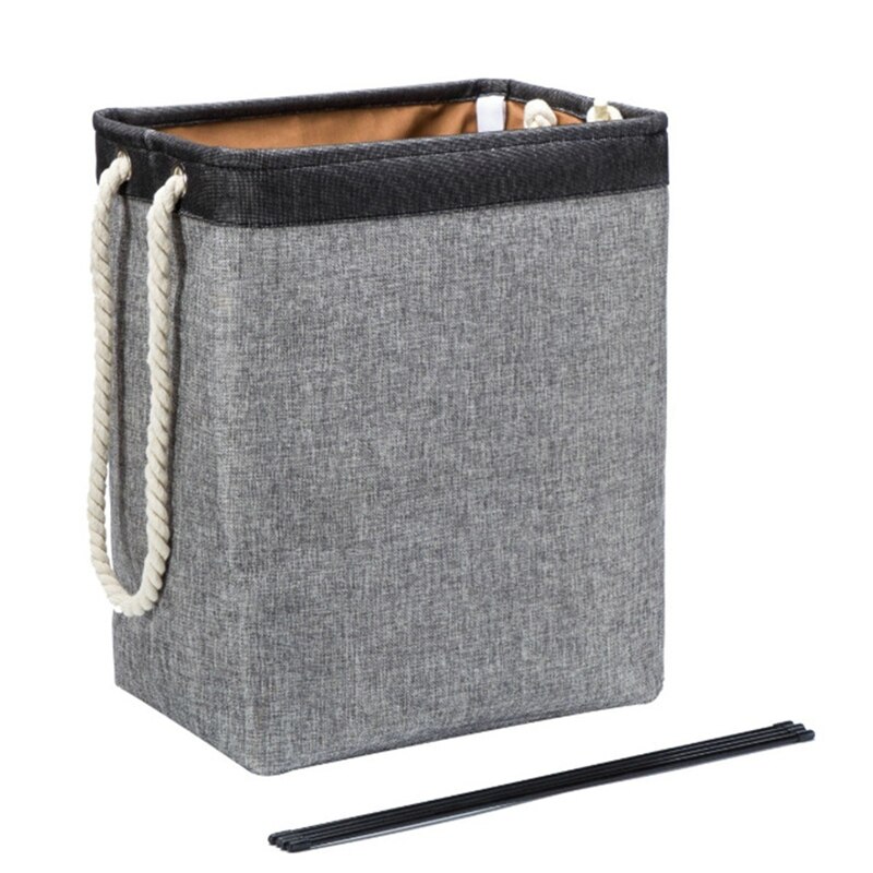 Laundry Baskets,Washing Basket for Laundry Collapsible,for Bedroom,Linen Baskets Folding Bin with Carry Handles: Gray