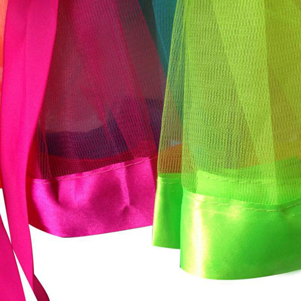 Mädchen freundlicher Petticoat Regenbogen Pettiskirt Bowknot Felsen Ballettröckchen Dancewear